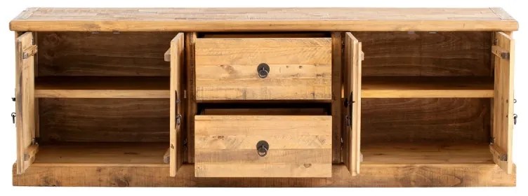 furniture-nabytek.cz - Masívny TV stolík Laredo z borovice, lakovaný, prírodná farba