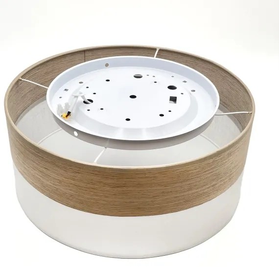 LED Stropné svietidlo SIRJA WOOD LED/20W/230V pr. 35 cm biela/dub