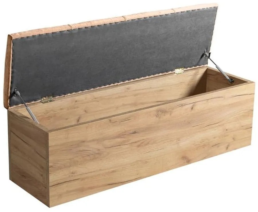 Lavica vo svetloružovej a prírodnej farbe Kumo – Bobochic Paris