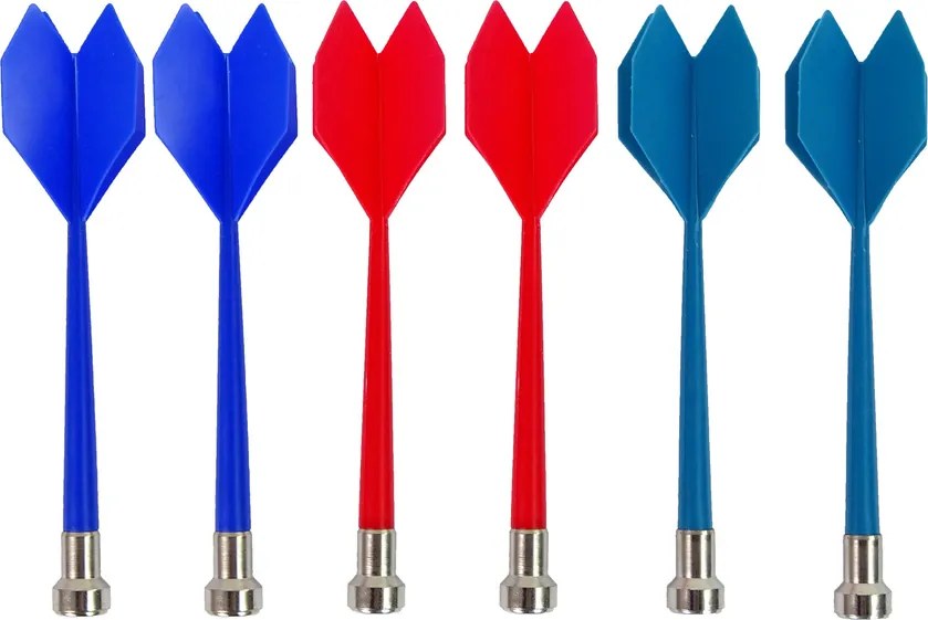 LEAN Toys Šípky s magnetickými šípkami 6 kusov