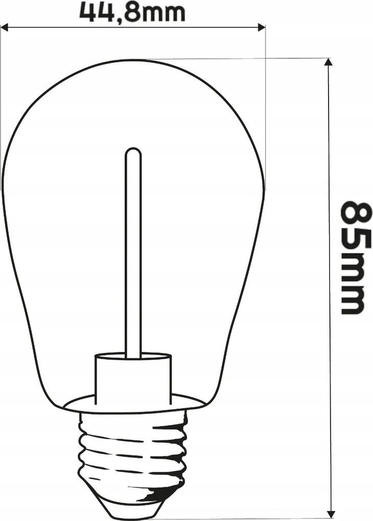 BERGE LED žiarovka E27 s plameňom a ohnivým efektom pre girlandy