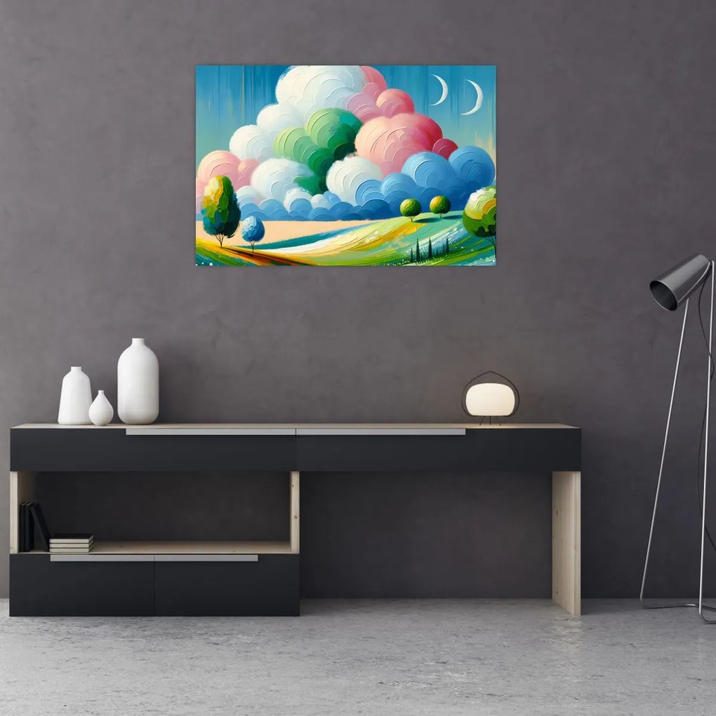 Obraz - Krajinka s mrakom (90x60 cm)