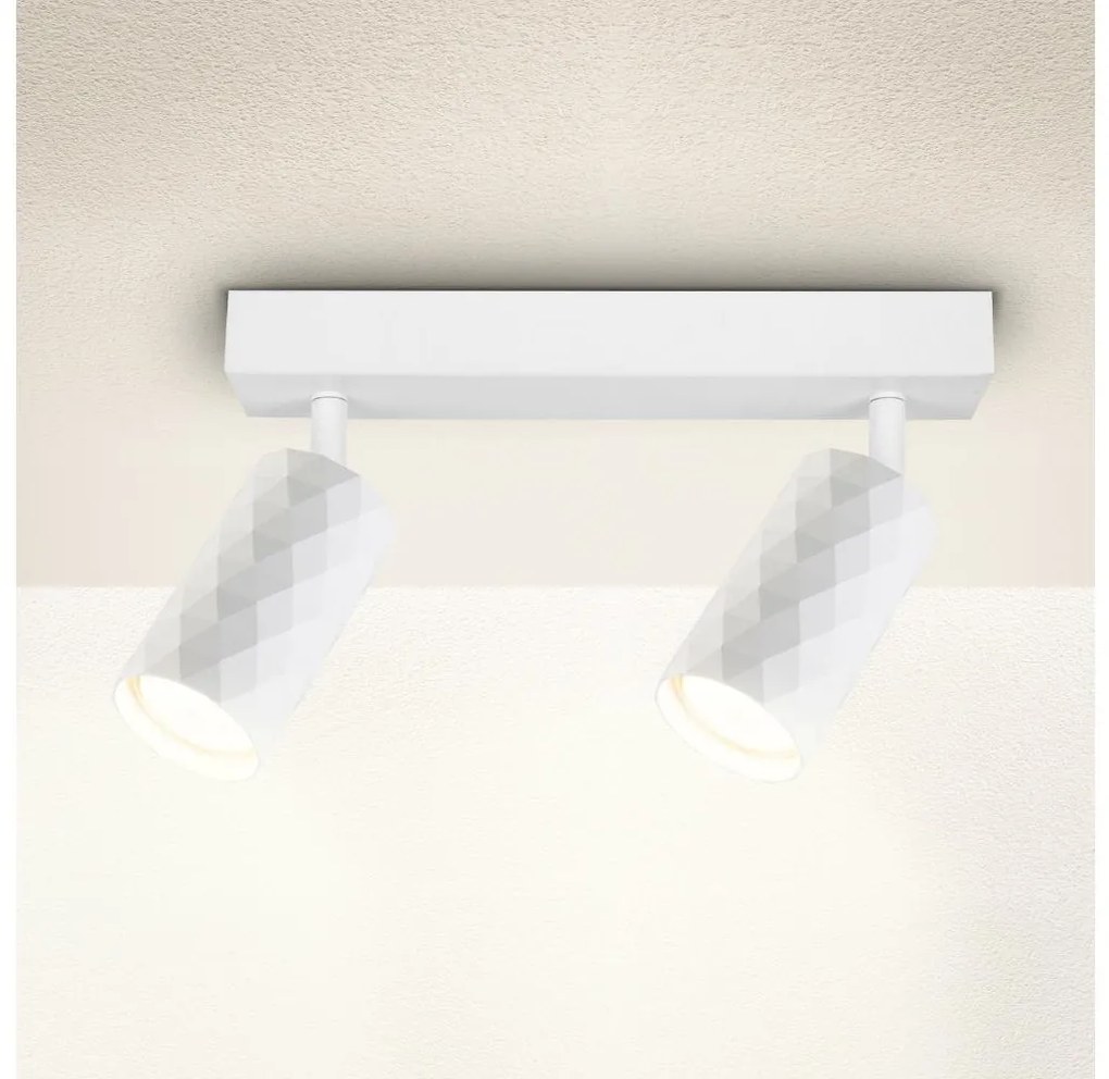 Brilagi - Bodové svietidlo SELE DIAMANT 2xGU10/30W/230V biela