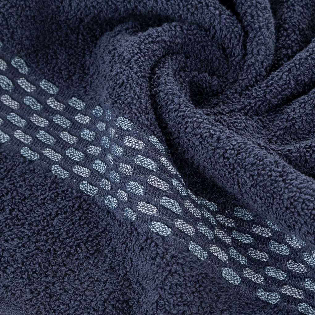 BAVLNENÝ UTERÁK RIVA 70X140 CM TMAVOMODRÁ