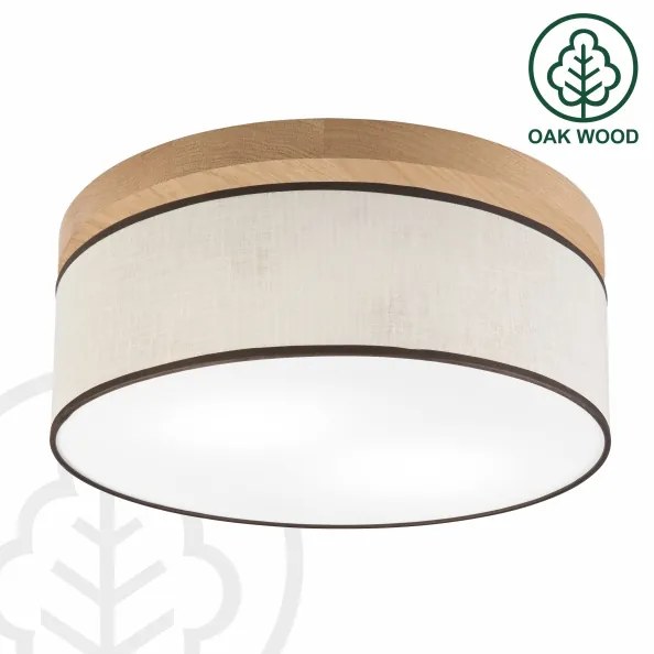 Brilagi - LED Stropné svietidlo BELLADONNA 2xE27/15W/230V pr. 40 cm krémová/dub