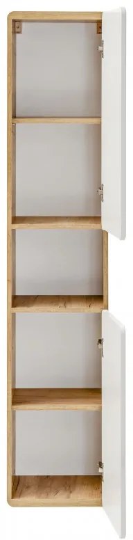 Kúpeľňová závesná skrinka BÁRA - slim - vysoká