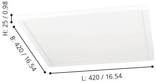 Eglo 900089 - LED RGBW Stmievateľné stropné svietidlo ROVITO-Z LED/16,5W/230V biela
