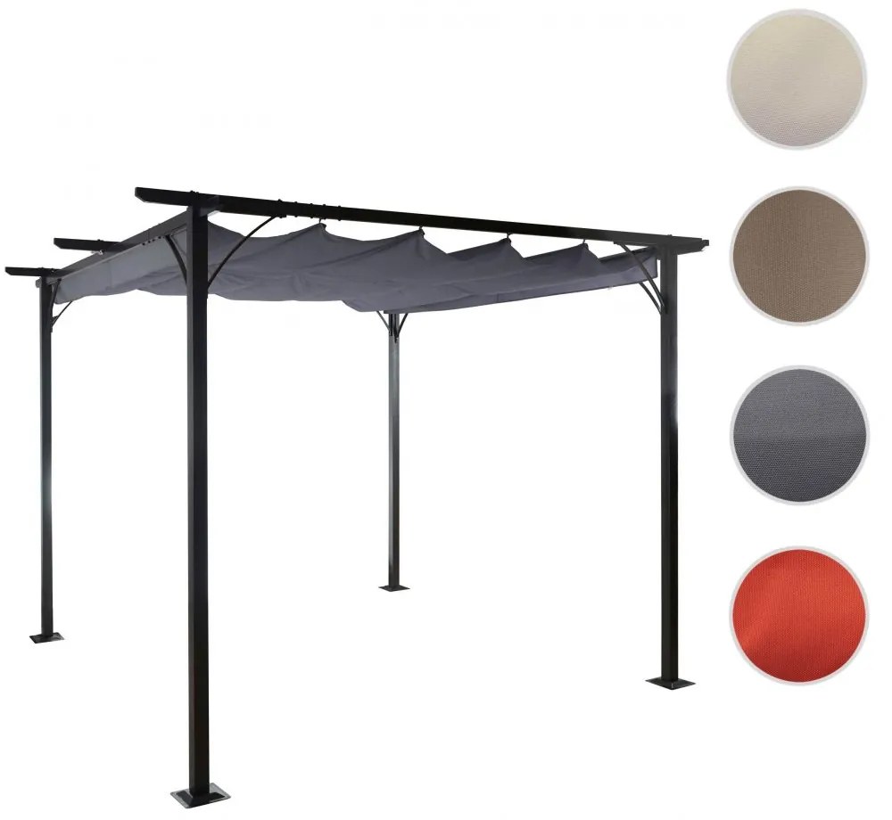 Pergola se stahovací střechou 3,5x3,5 m Dekorhome