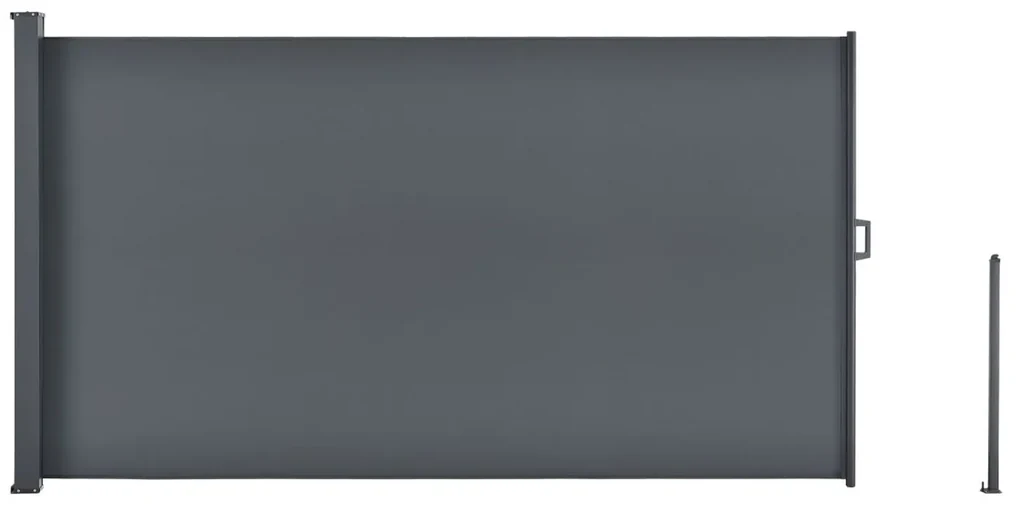 InternetovaZahrada - Bočná markíza Dubaj 500 x 200cm - šedá