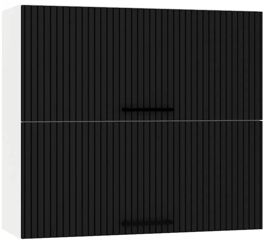 Skrinka do kuchyne Kate w80grf/2 čierny hrášok