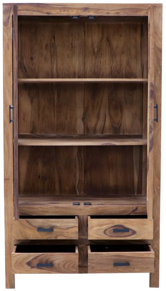 furniture-nabytek.cz - Dřevěná vitrína z masivu palisandr 100x180x45