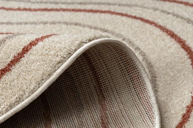 Koberec FUSION Shape 5707 krémový / tehlový