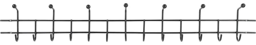 Čierny kovový nástenný vešiak 119 cm Barato – Spinder Design