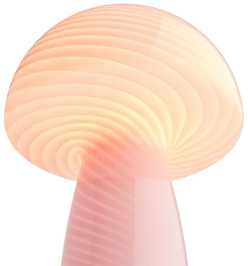 FUNGI TOWN Stolná lampa - sv. ružová