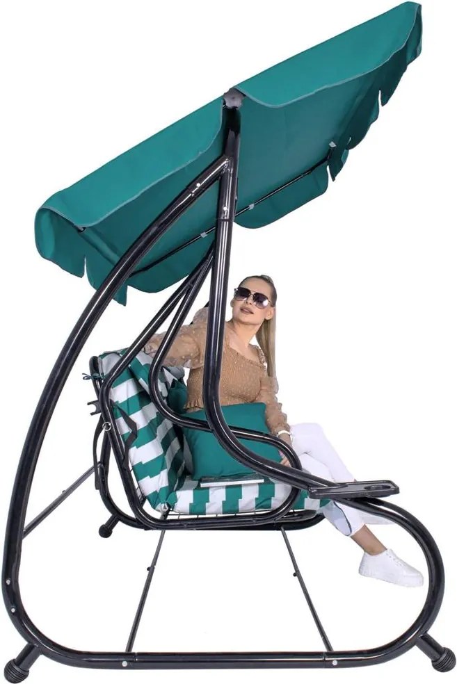 Záhradná hojdačka so strieškou Springos GS0024