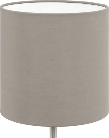 Eglo 54745 - Stolná lampa ANADIA 1xE14/40W/230V taupe/matný chróm