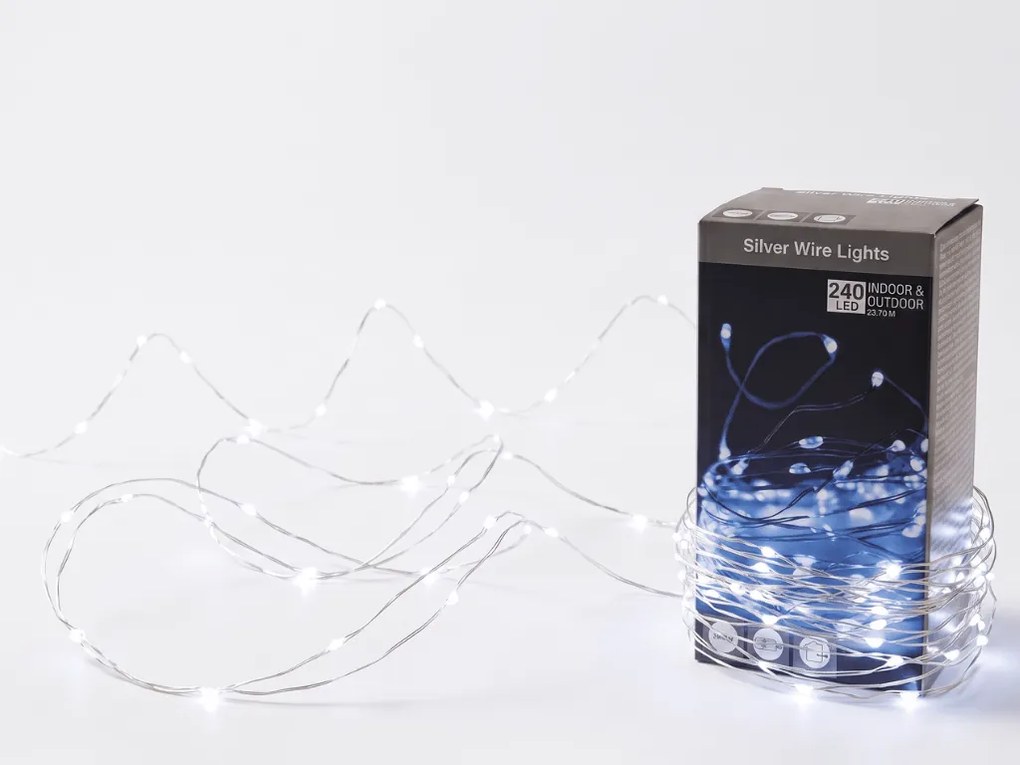 Svetelný reťaz 240 LED vonkajší/vnútorný 23,9 m, biela