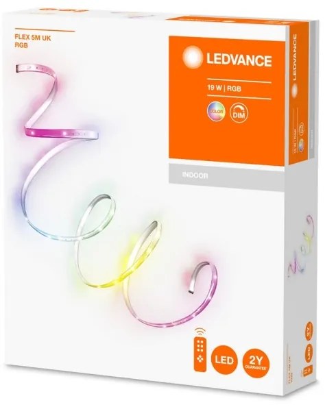 Ledvance - LED RGB Stmievateľný pásik FLEX 5m LED/19W/230V + DO