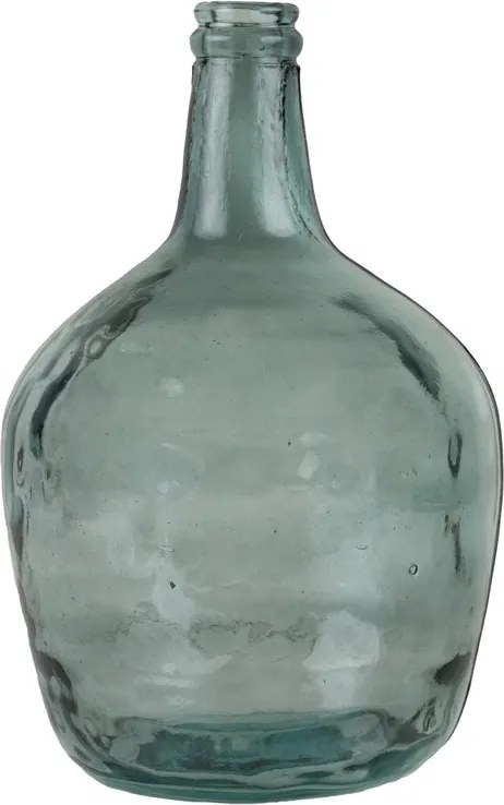 Modrá váza z recyklovaného skla 4L - Ø19*31cm