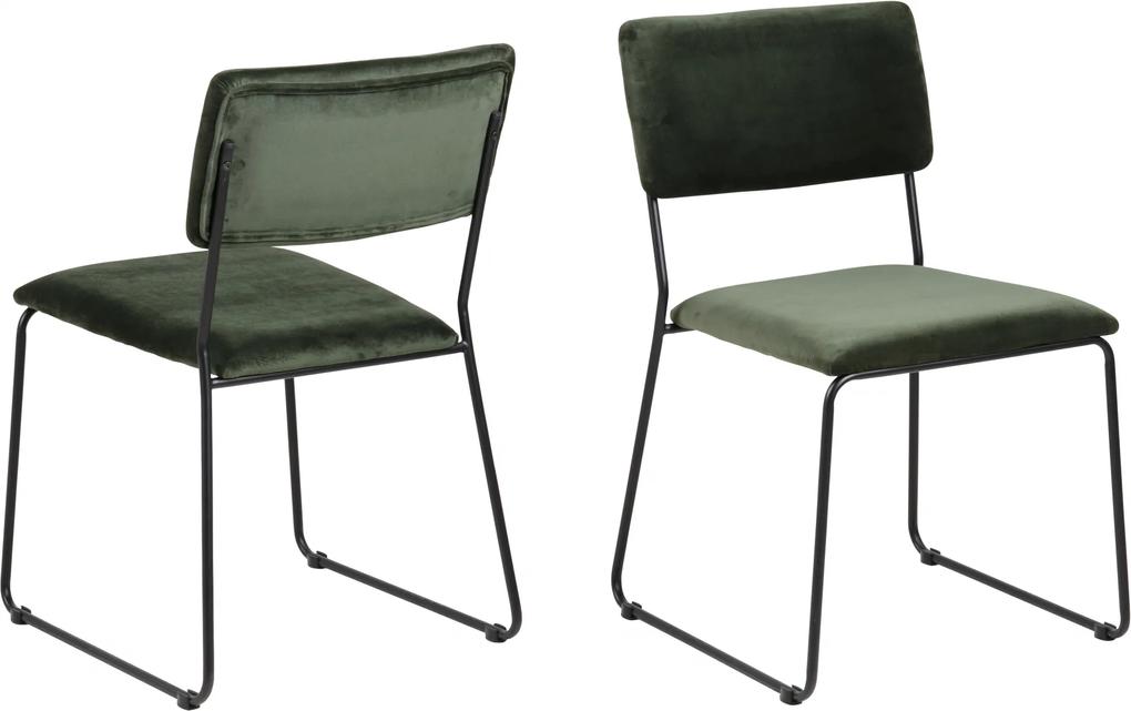 Bighome - Jedálenská stolička CORNELIA, zelená