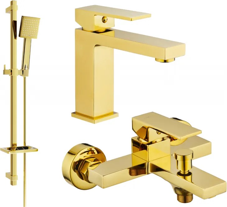 Mexen Uno DQ45 vaňová súprava, zlatá - 71403DQ45-50