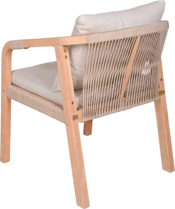 Drevené záhradné stoličky v súprave 2 ks v prírodnej farbe Bogota – Garden Pleasure