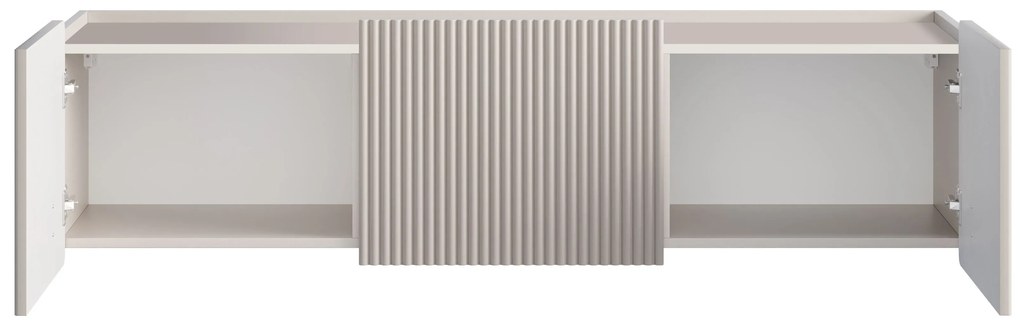 Závesný TV stolík Malmi 150 cm - kašmírová / zlatá