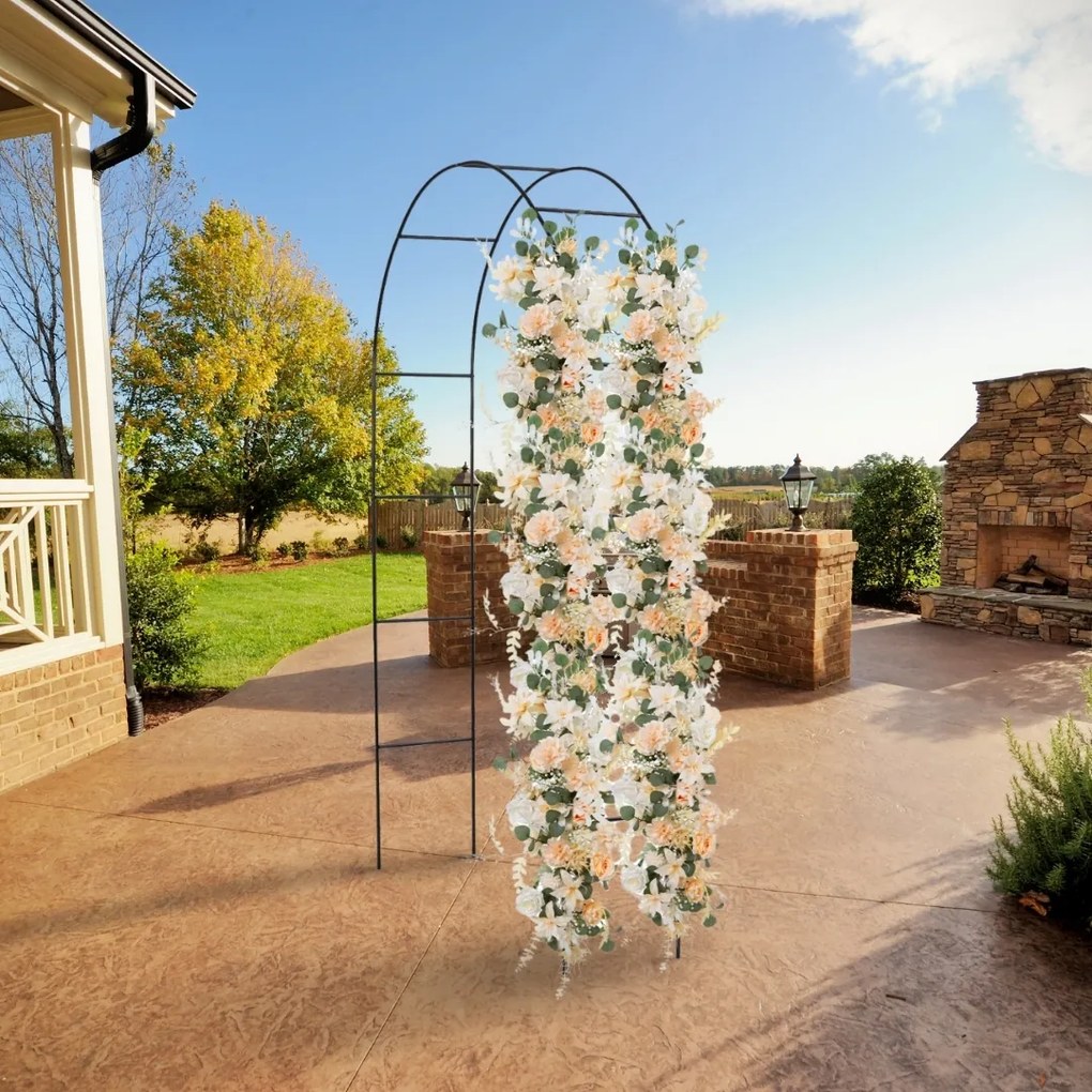 Oblúková opora na ruže 240x140x37cm Gardebruk