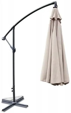Bestent Záhradný skladací krémový slnečník 350cm