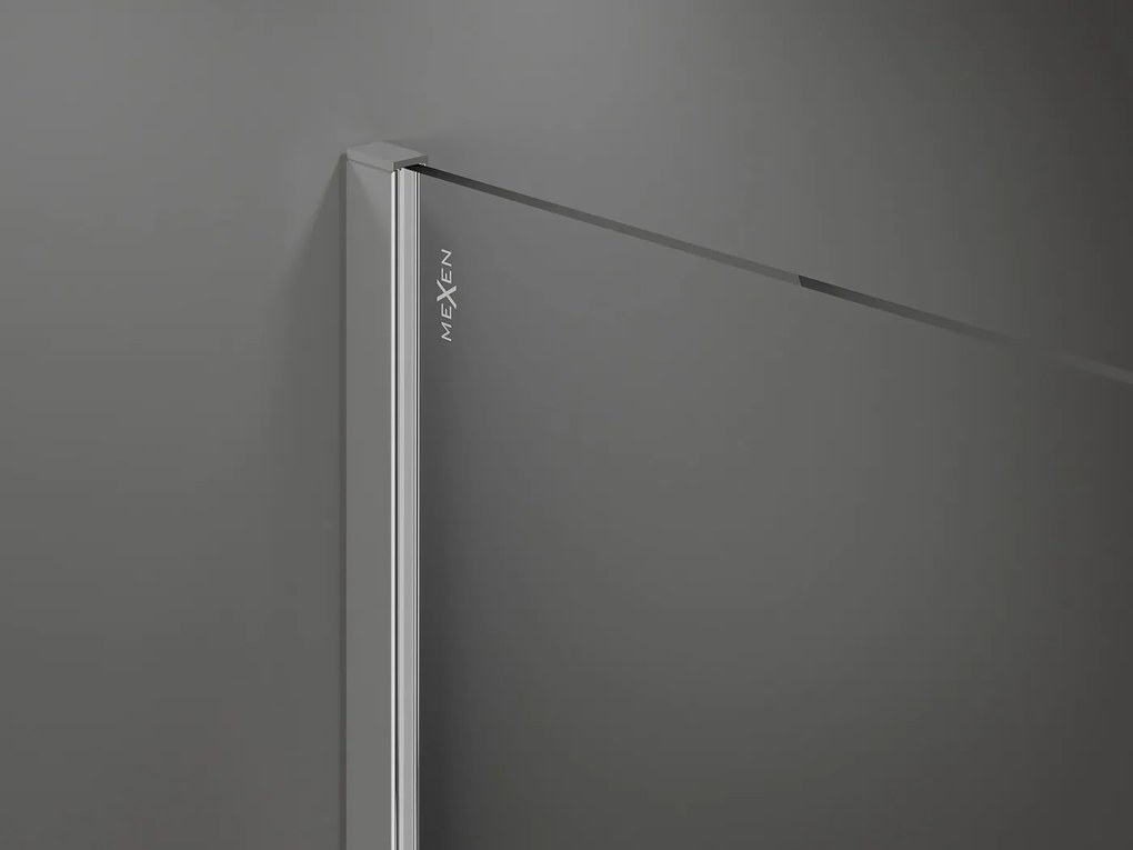 Mexen Kioto sprchová zástena 70x200 cm 8 mm, chrómový profil, číre sklo, 800-070-101-01-00