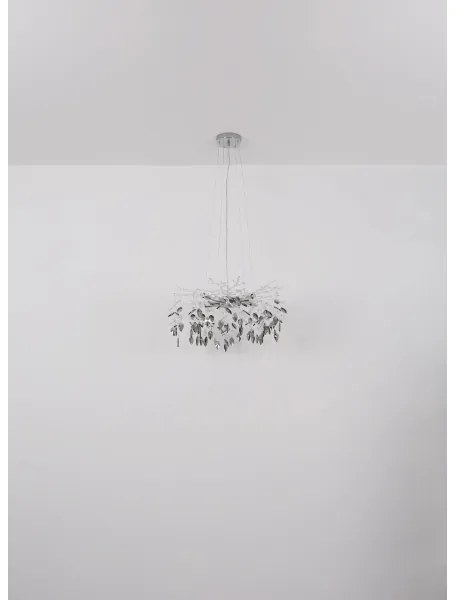 Globo 64133-8 - Luster na lanku DANNA 8xG9/8W/230V pr. 61 cm chróm