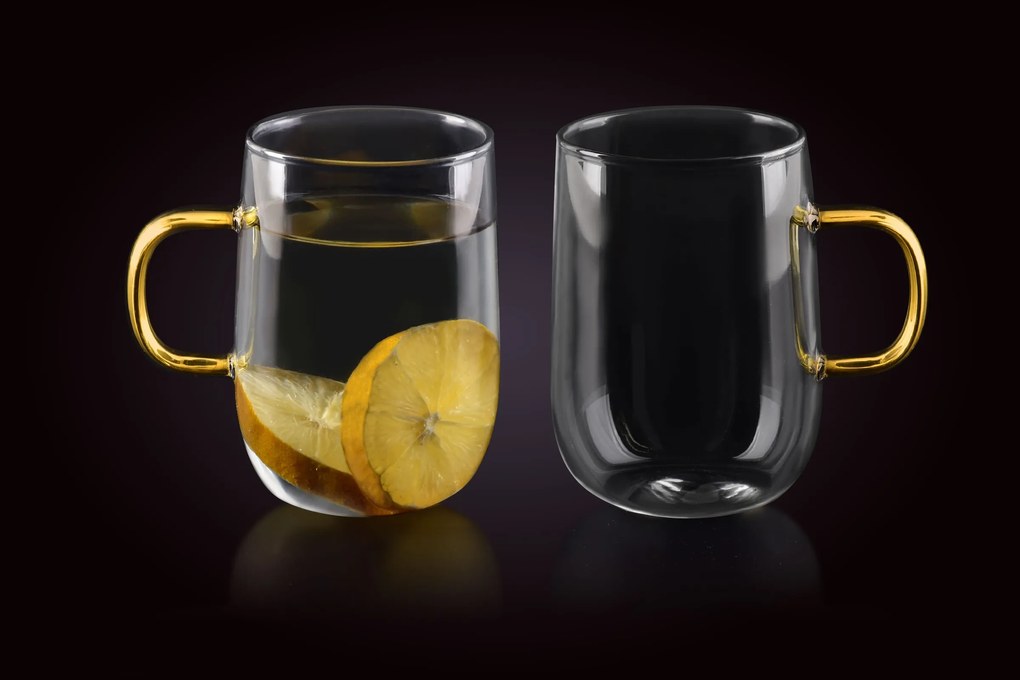 Sada 2 ks hrnků PETER 400 ml šedá