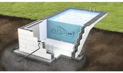 Bazénový set kompletný CF Block Planet Pool De Luxe 8x4x1,5 m modrá fólia