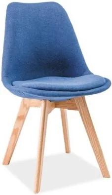 JEREMIE DUB čalúnená stolička Modrá