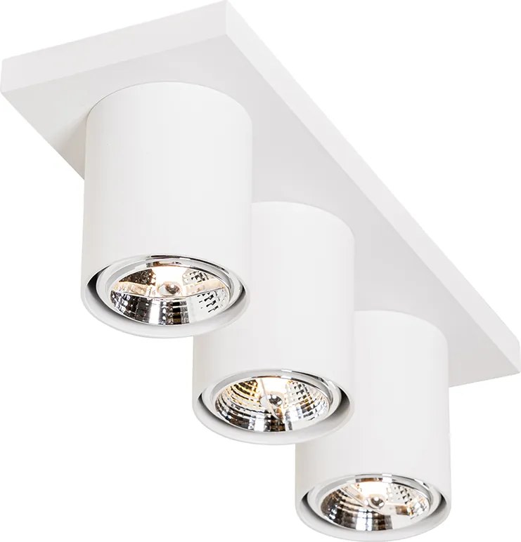 Moderné stropné bodové svetlo biele 3-svetlo - Tubo
