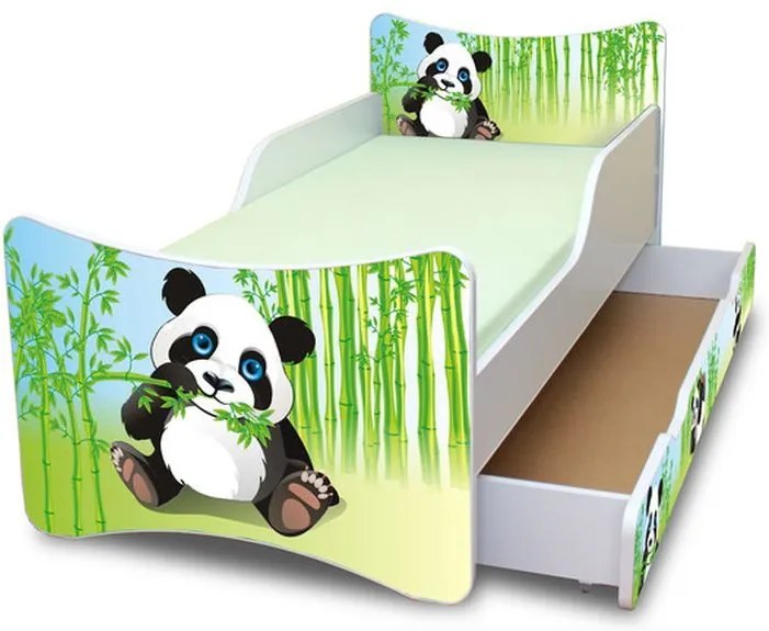 MAXMAX Detská posteľ so zásuvkou 160x80 cm - PANDA 160x80 pre všetkých ÁNO