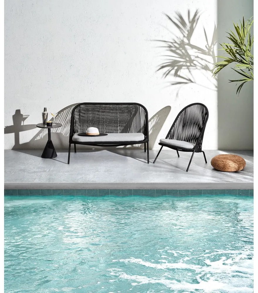 Okrúhly záhradný stolík s terrazzo doskou ø 40 cm Melano – Kave Home