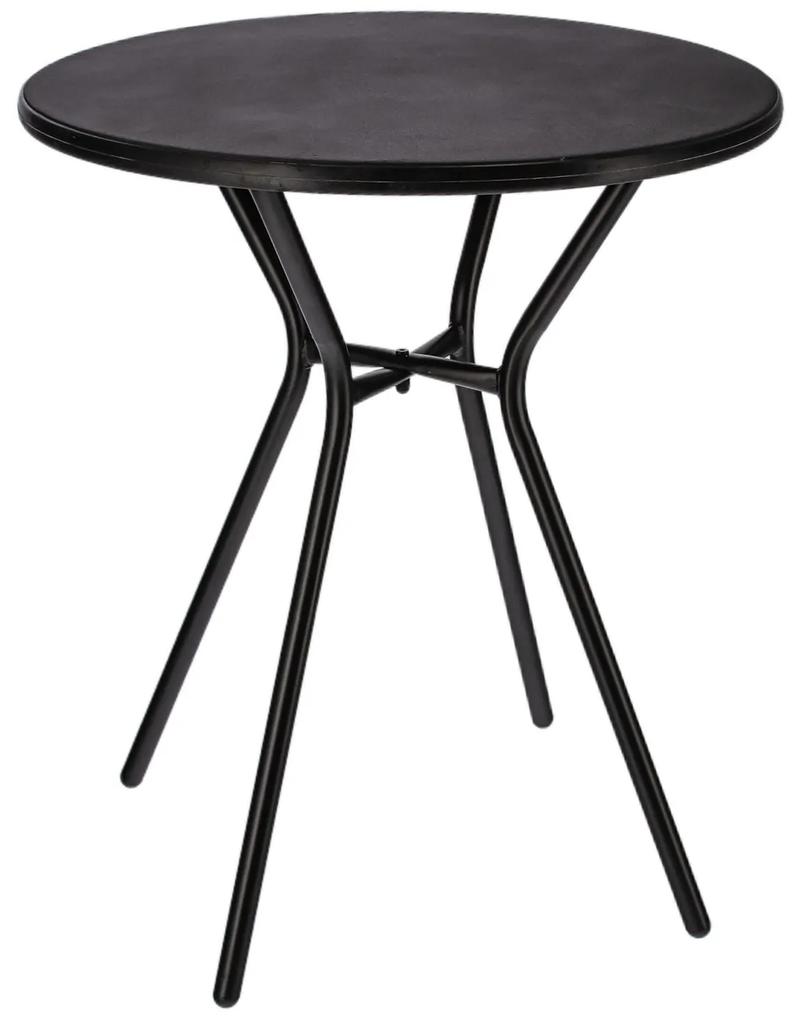 Dekorstudio Kávový stolík čierny - 60 cm