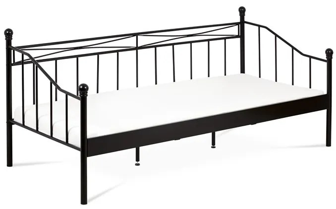 Autronic BONTEC Jednolôžková posteľ 208x98cm, kov, čierna, BED-1905 BK Farba: Čierna