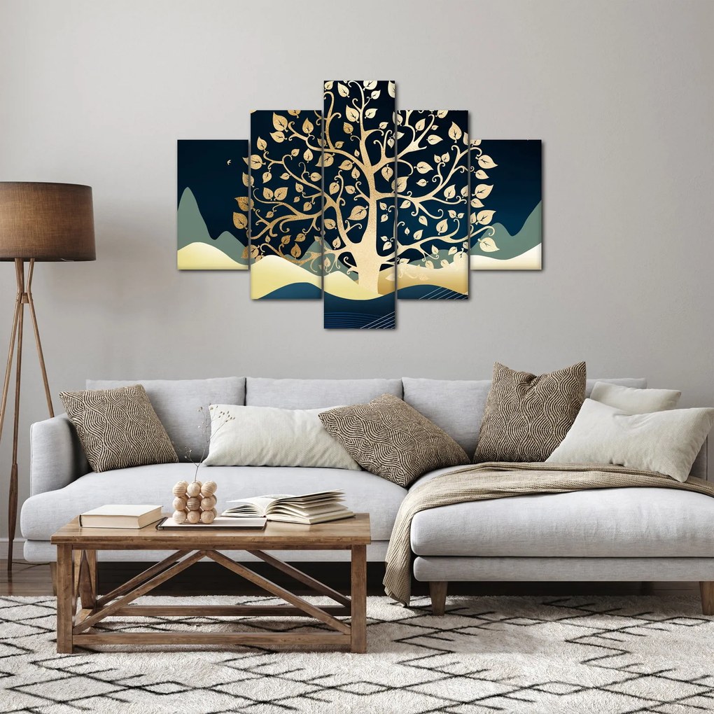 Obraz zlatého stromu (150x105 cm)