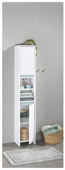 LIVARNO home Skrinka do kúpeľne Oslo, 32 x 180 x 28 cm, biela (100364826)