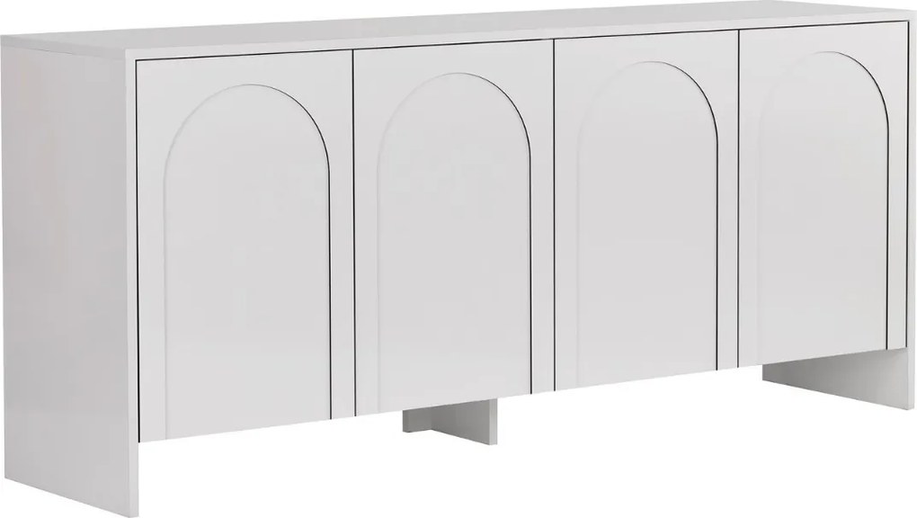 Dizajnová komoda Uchenna 180 cm biela
