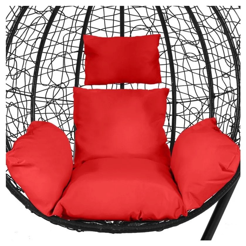 Vankúš na závesné hojdacie kreslo - červený