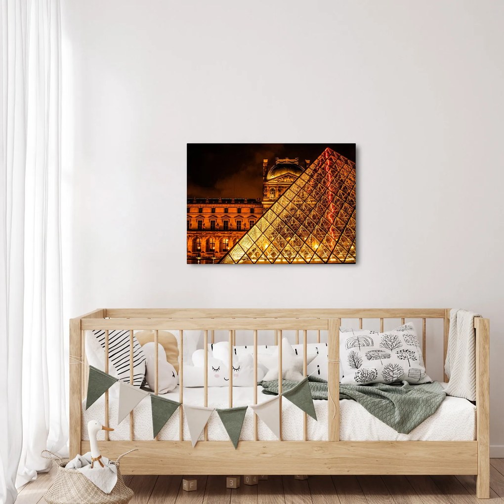 Obraz Louvre v Paríži (70x50 cm)