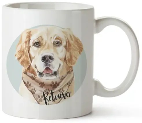 Bohemia Gifts Keramický hrnček - Retriever, 350 ml