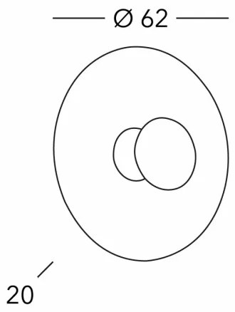 Kolarz 0365.61XL.V1.3 - Nástenné svietidlo LUNA 1xE27/100W/230V 24K zlatý