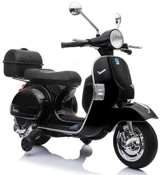 RAMIZ ELEKTRICKÁ MOTORKA - VESPA - ČIERNA - 2x45W - 1x12V4,5Ah - 2023