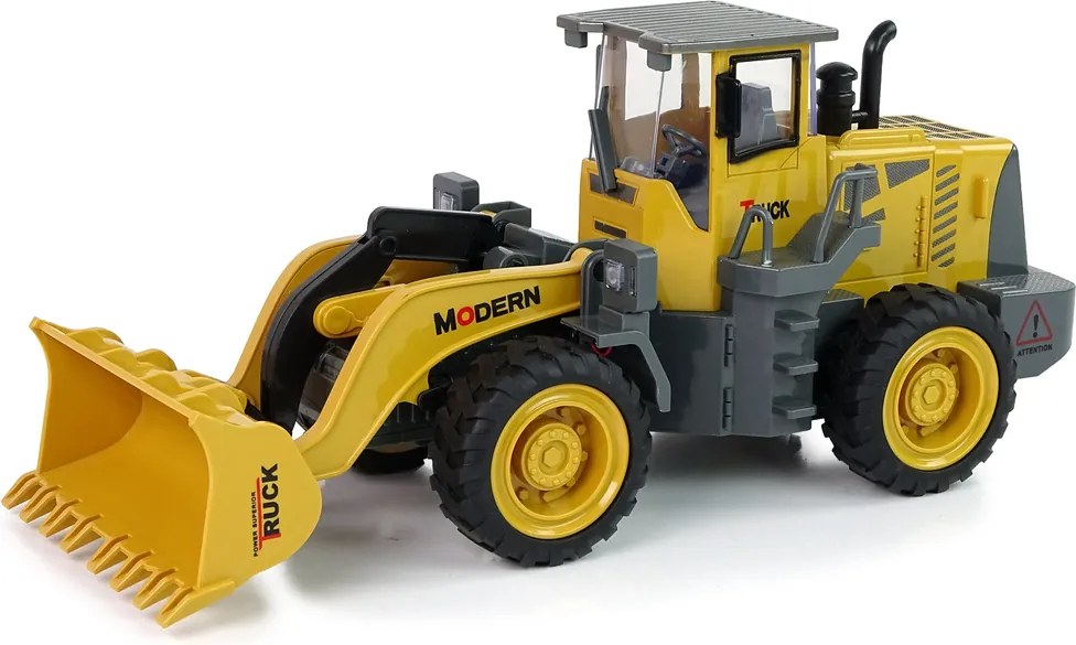 LEAN Toys Obrovské r/c nakladačové rýpadlo s LED osvetlením, diaľkovo ovládané, s akumulátorom