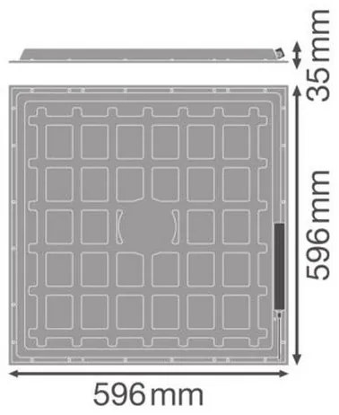 Ledvance - LED podhľadový panel ESSENTIAL LED/36W/230V 6500K 60x60 cm