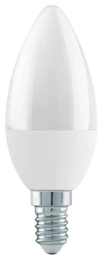 EGLO Stmievateľná LED žiarovka, E14, C37, 4,9 W, 470lm, 4000K, teplá biela